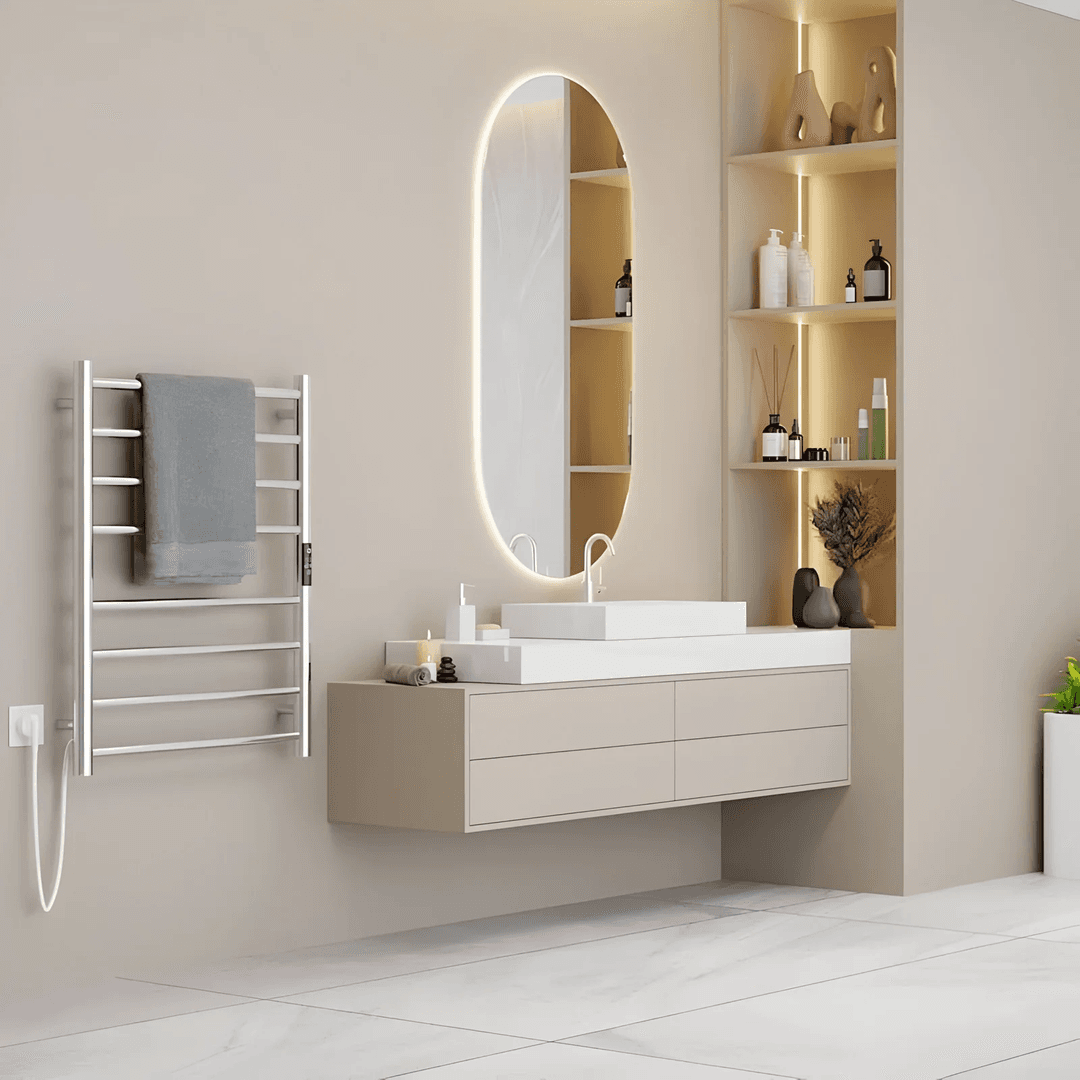 Electric Round Towel Warmer Wall Mounted(MTW-8050) thumbnail 2