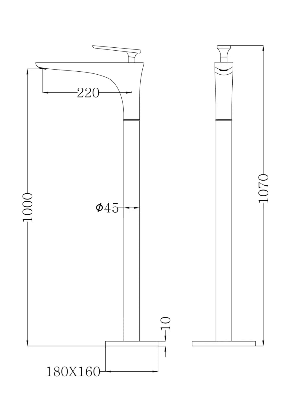 Standing Bathroom Faucet(MBF-510) thumbnail 2