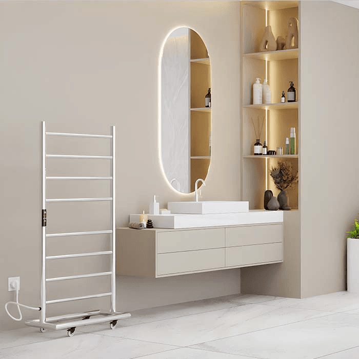 Electric Round Towel Warmer Floor Standing(MTW-11050) thumbnail 3