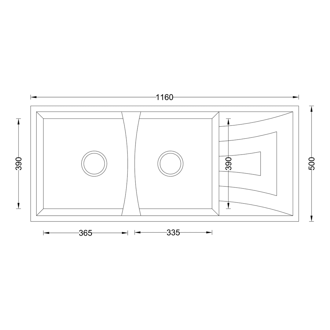 Granite Kitchen Sink(V02-119LX) thumbnail 3