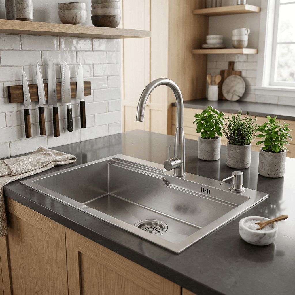 Stainless Steel Kitchen Sink (P01-904) thumbnail 4