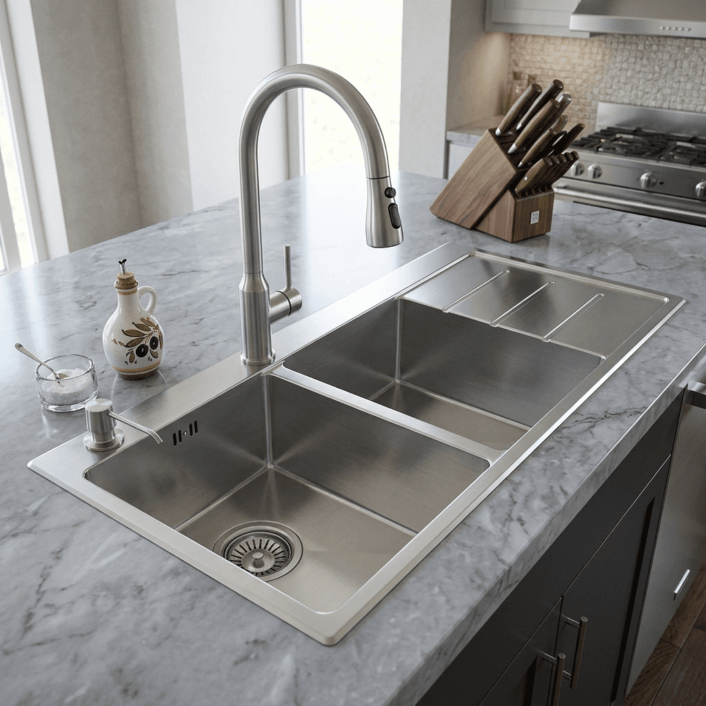 Stainless Steel Kitchen Sink (P02-907) thumbnail 4