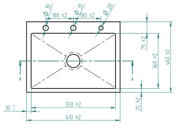 Stainless Steel Kitchen Sink (N01-803LX) thumbnail 4