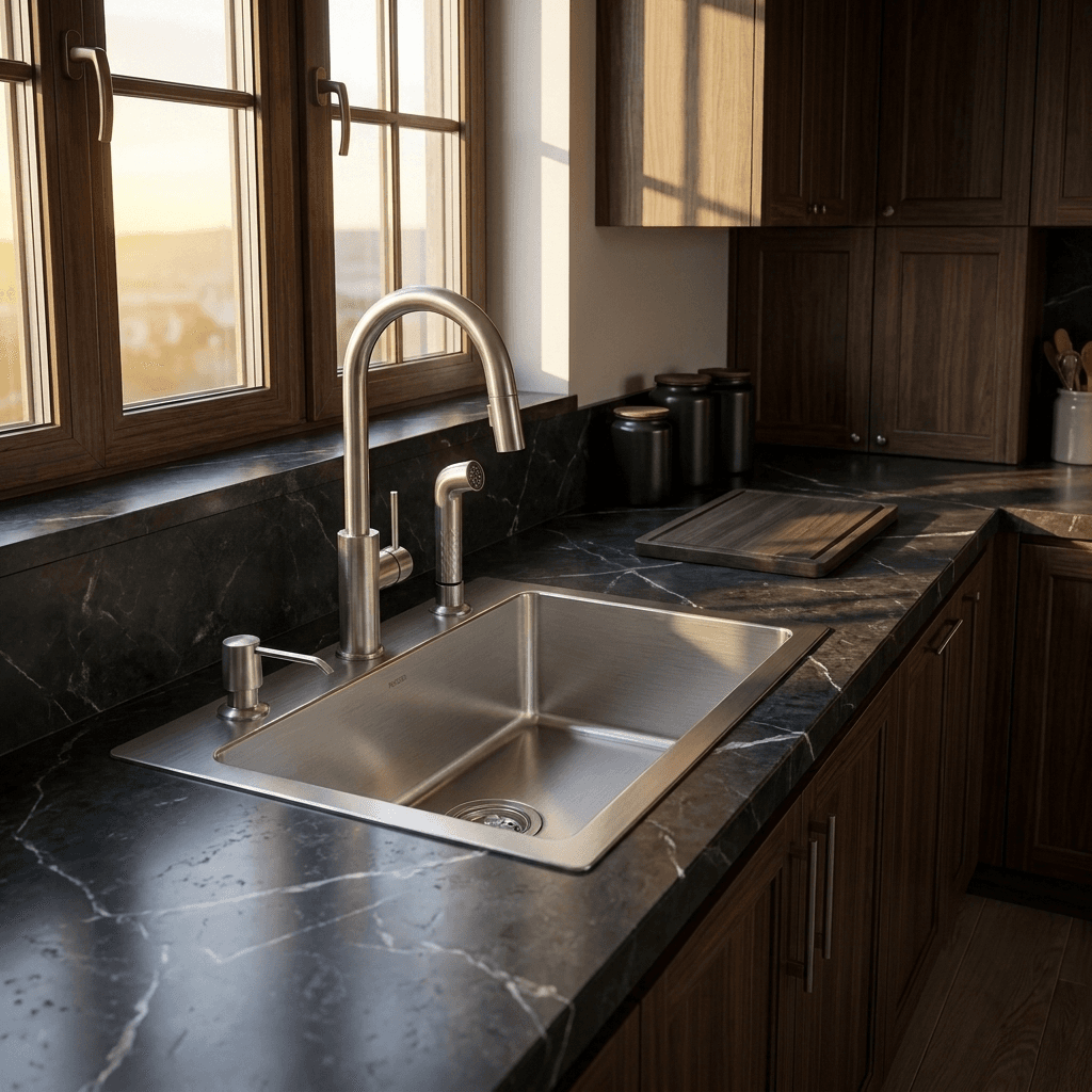 Stainless Steel Kitchen Sink (N01-804LX) thumbnail 2