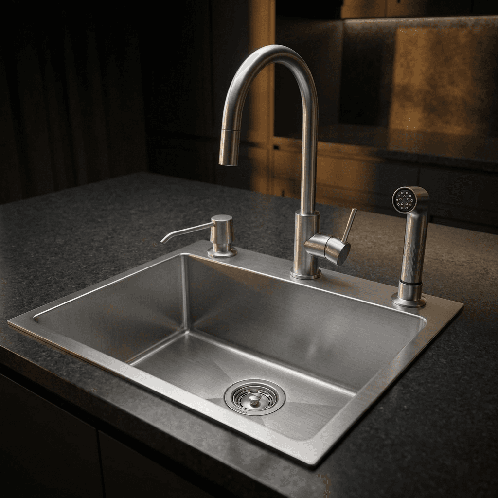 Stainless Steel Kitchen Sink (N01-804LX) thumbnail 3