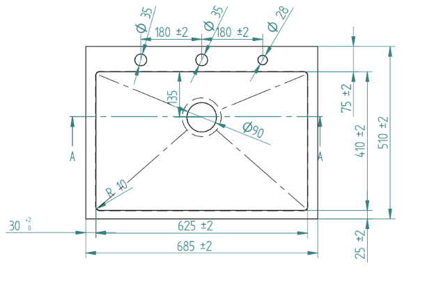 Stainless Steel Kitchen Sink (N01-805LX) thumbnail 2