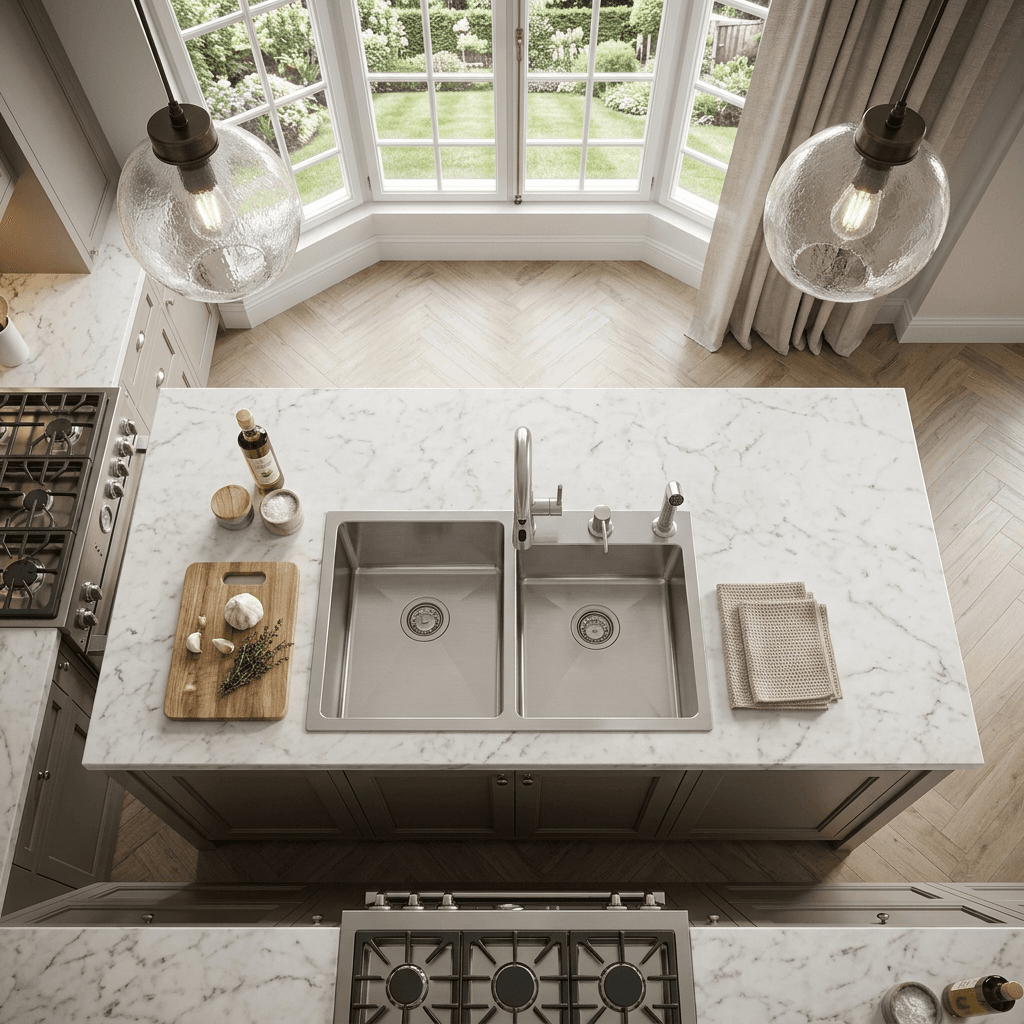 Stainless Steel Kitchen Sink (N02-807LX) thumbnail 4