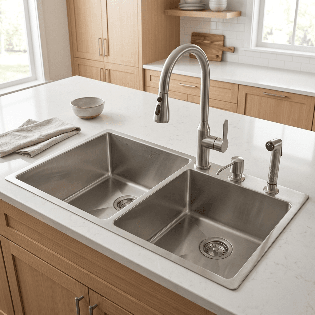 Stainless Steel Kitchen Sink (N02-810LX) thumbnail 4