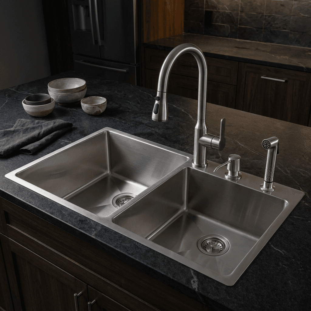 Stainless Steel Kitchen Sink (N02-811LX) thumbnail 6