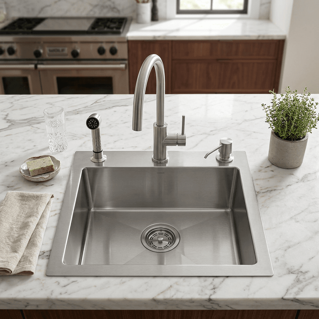 Stainless Steel Kitchen Sink (N01-801WA) thumbnail 3