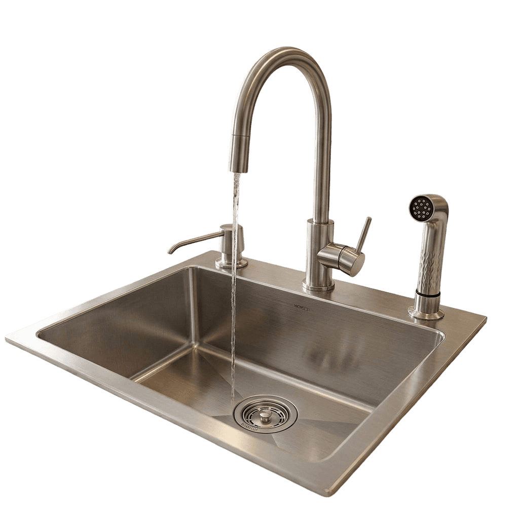 Stainless Steel Kitchen Sink (N01-803WA) thumbnail 4