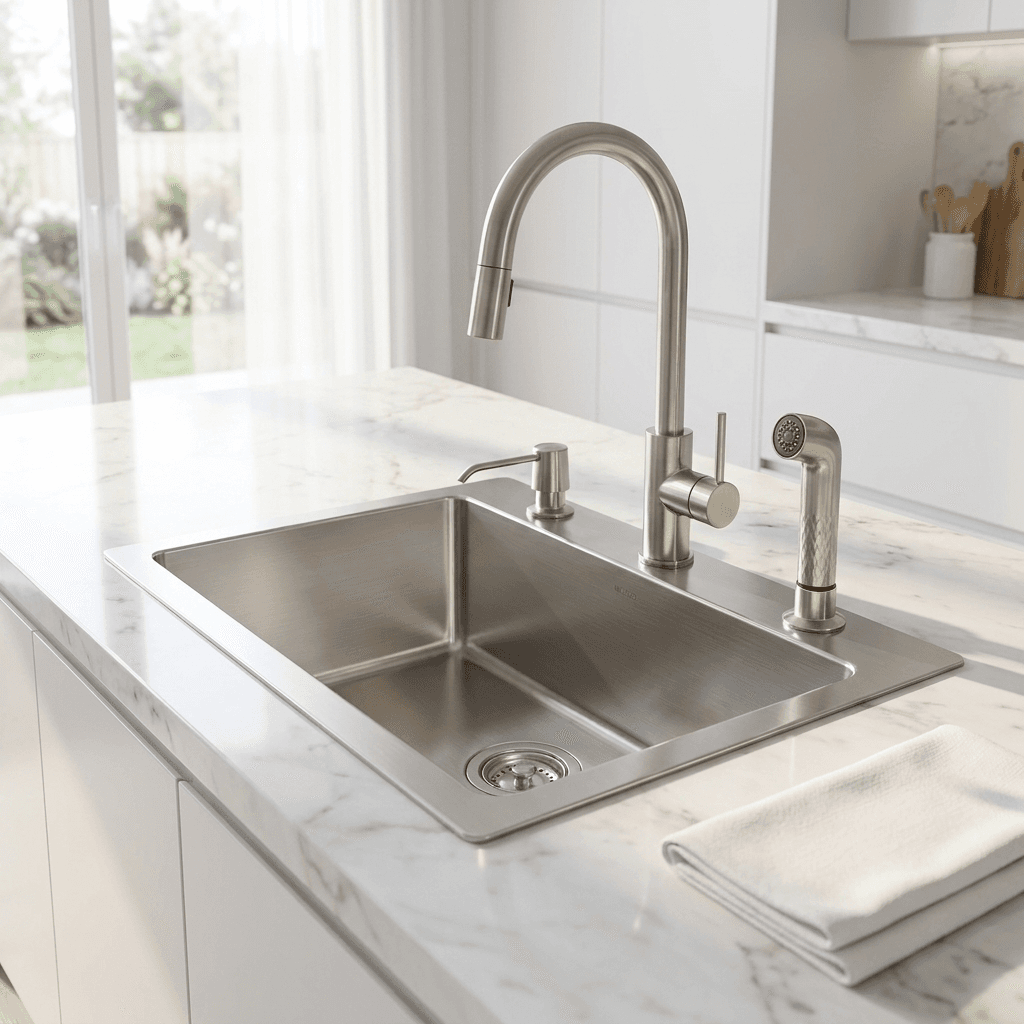 Stainless Steel Kitchen Sink (N01-806WA) thumbnail 6