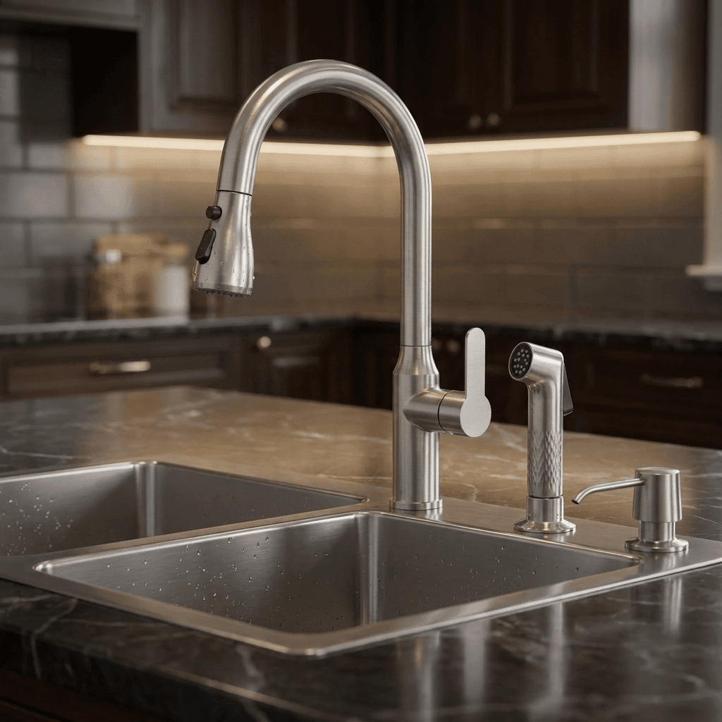 Stainless Steel Kitchen Sink (N02-809WA) thumbnail 4