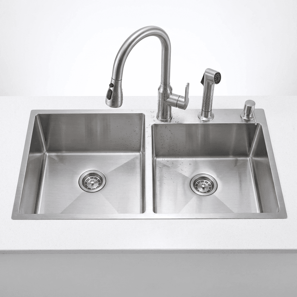 Stainless Steel Kitchen Sink (N02-809WA) thumbnail 5