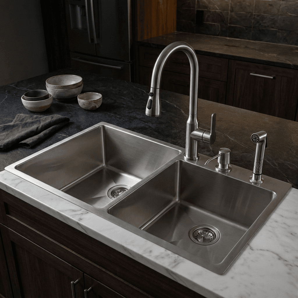 Stainless Steel Kitchen Sink (N02-811WA) thumbnail 5