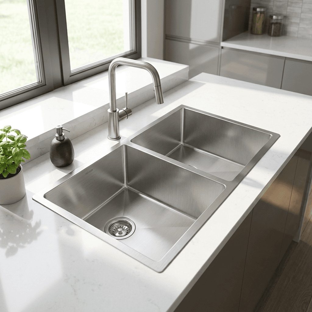 Stainless Steel Kitchen Sink(E02-707) thumbnail 3