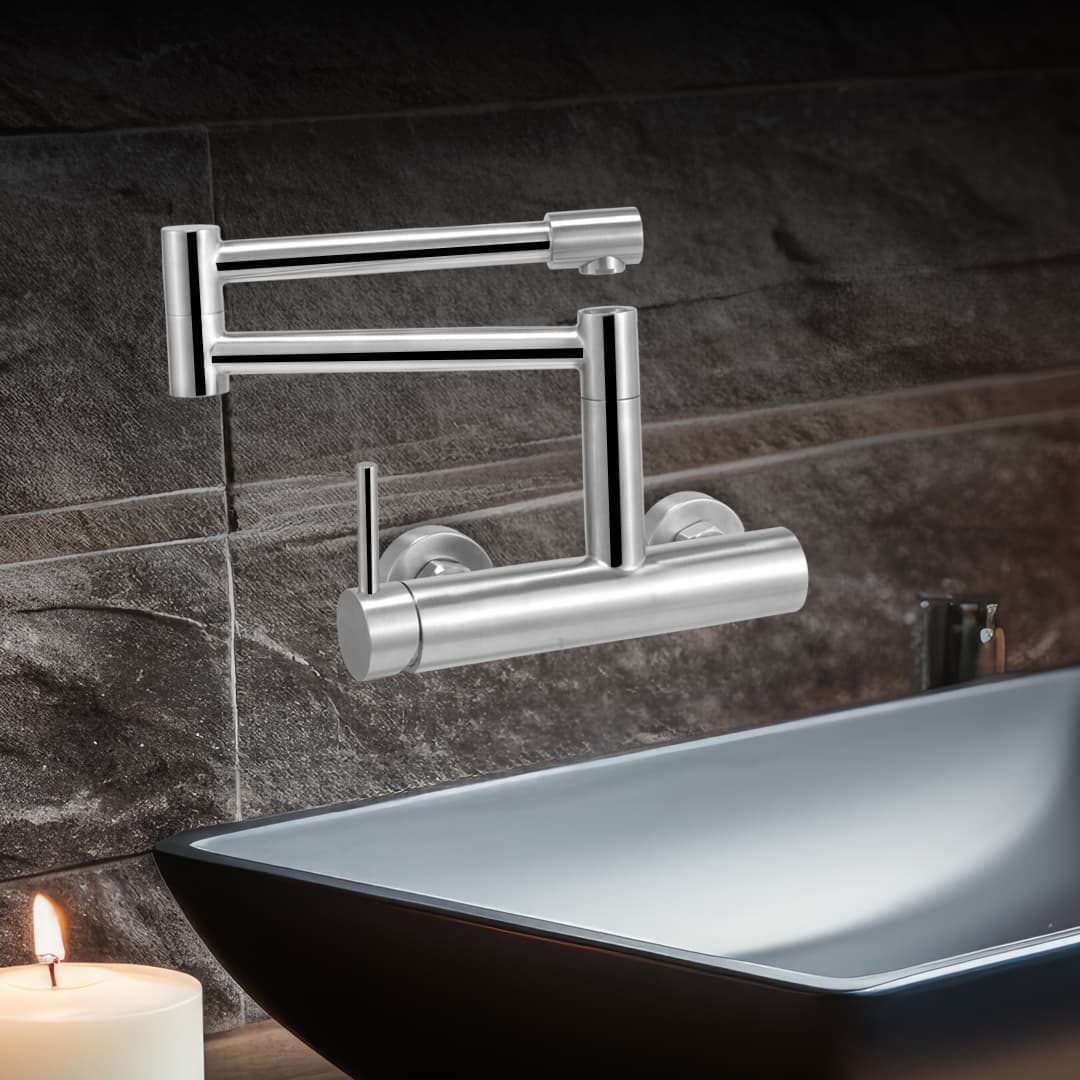 Wall Mount Two Hole Kitchen Faucet(MKF-30439) thumbnail 1
