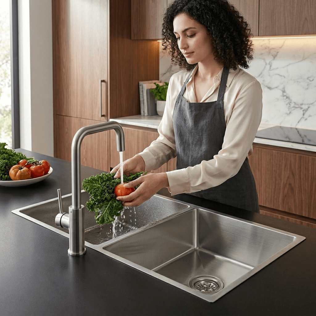 Stainless Steel Kitchen Sink(E02-707)