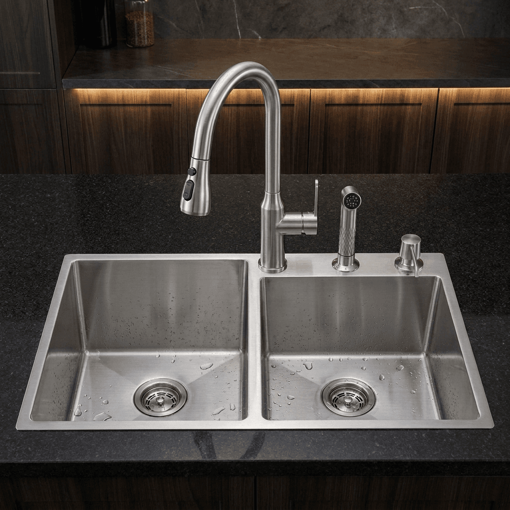 Stainless Steel Kitchen Sink (N02-810WA)