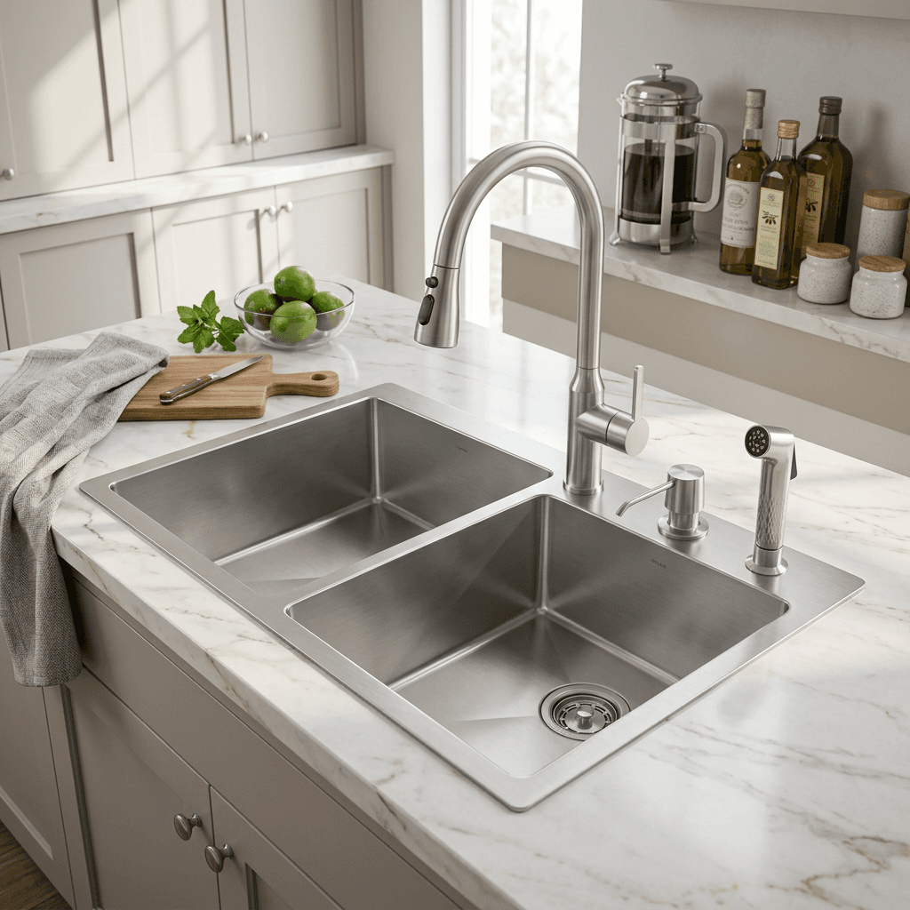 Stainless Steel Kitchen Sink (N02-809LX)