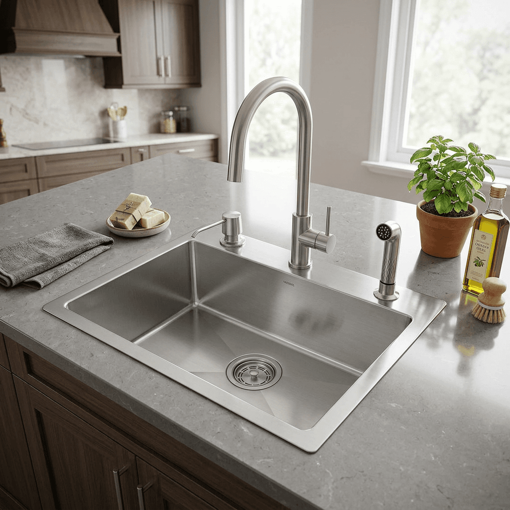 Stainless Steel Kitchen Sink (N01-806WA)