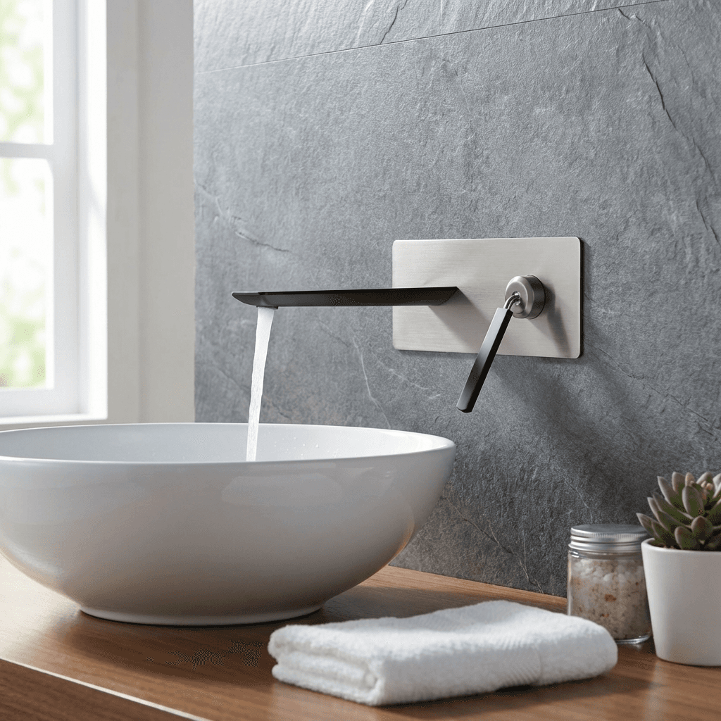 Wall Mounted Bathroom Faucet(MBF-505) thumbnail 1
